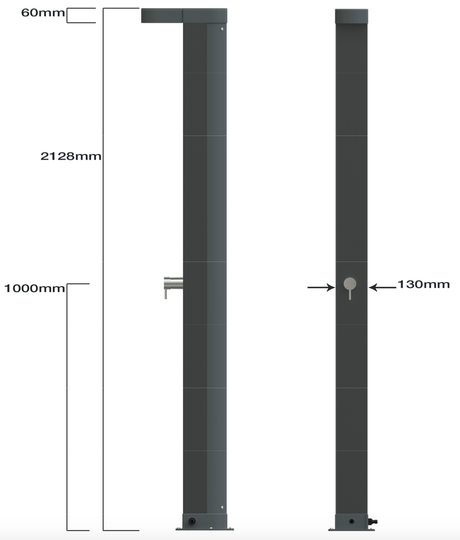 Angel Solar Buitendouche (30 liter voorraadtank)