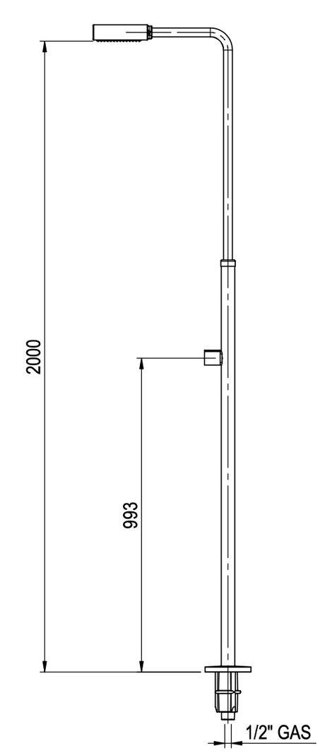 Astral Angel RVS-304 buitendouche