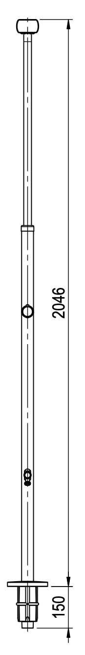 Astral Angel RVS-304 buitendouche met voetendouche