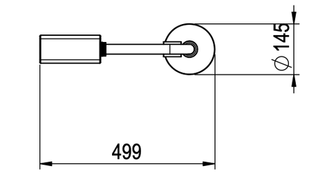 Astral Angel RVS-304 buitendouche met voetendouche