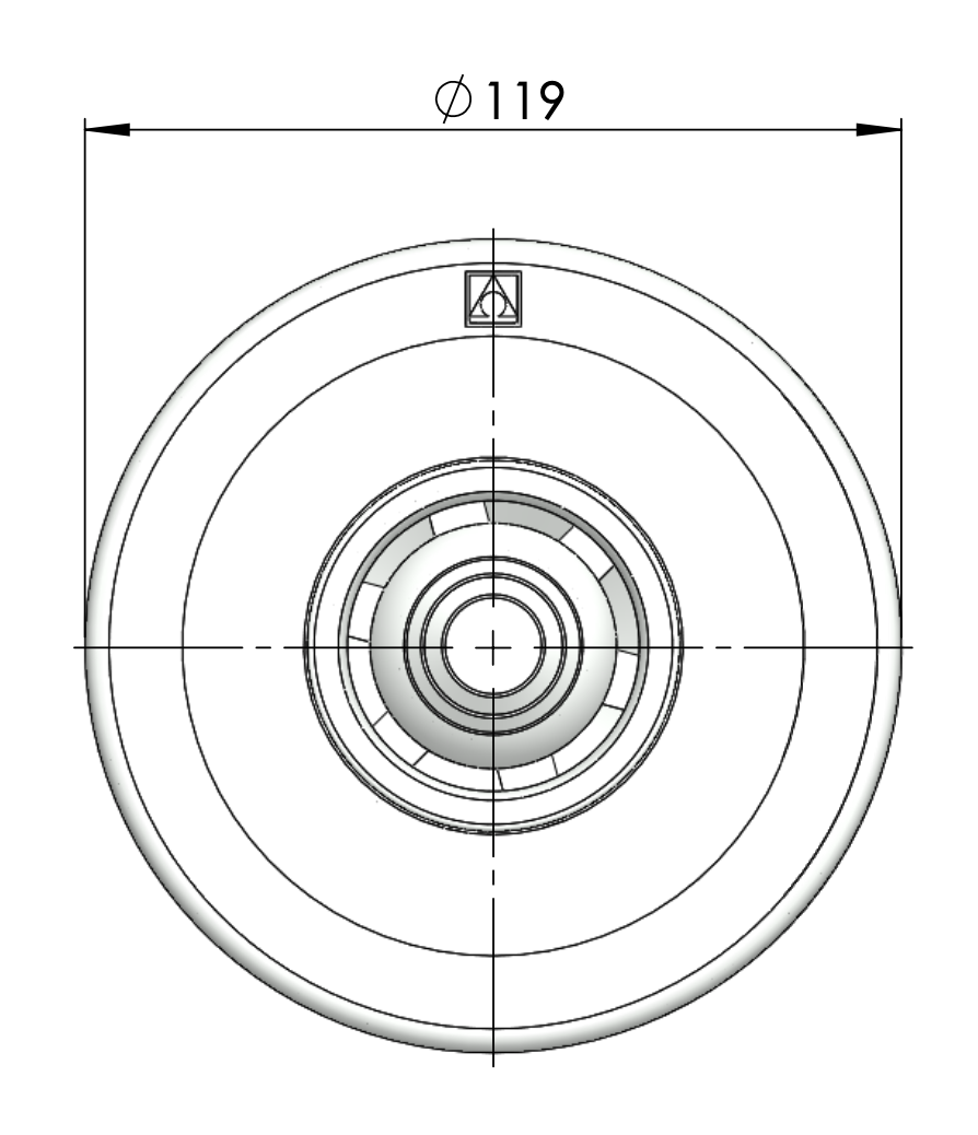 Astral verstelbare inspuiter (Ø14/20/25 mm) voor beton - wit