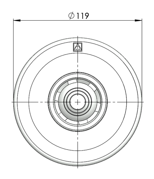 Astral verstelbare inspuiter (Ø14/20/25 mm) voor beton - wit