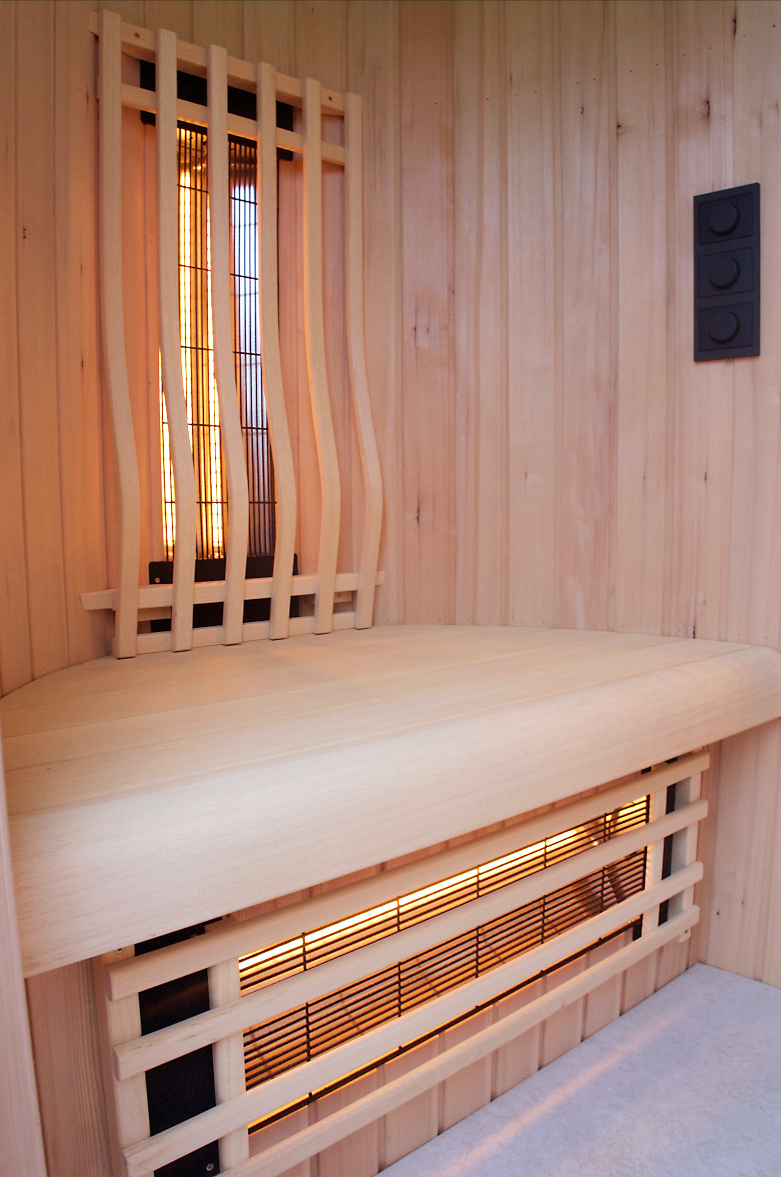 BH103 infrarood sauna 103 x 103 x 212 cm - Hemlock