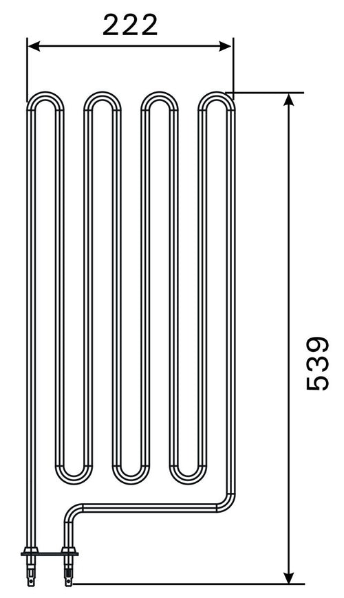 Harvia ZCU-830 verwarmingselement 3000W