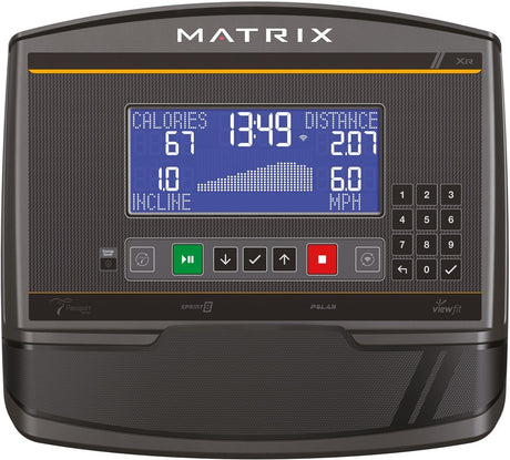 Matrix Fitness Hometrainer U50 XR display